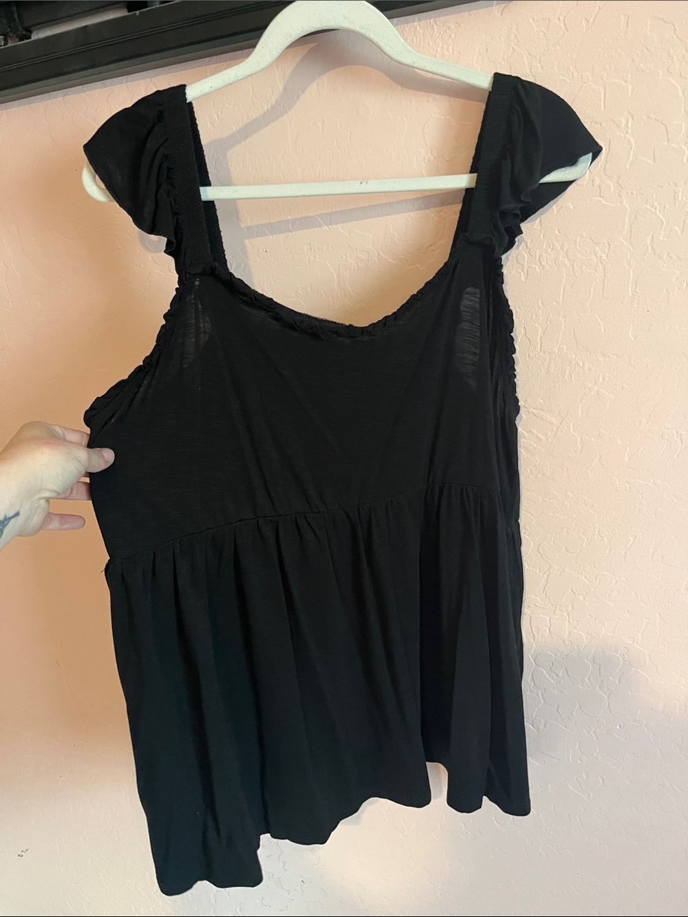 torrid Black Scoop Neck Babydoll Tank